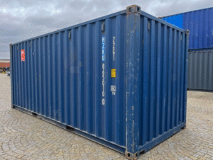 container bleu d'occasion 20 pieds dernier voyage