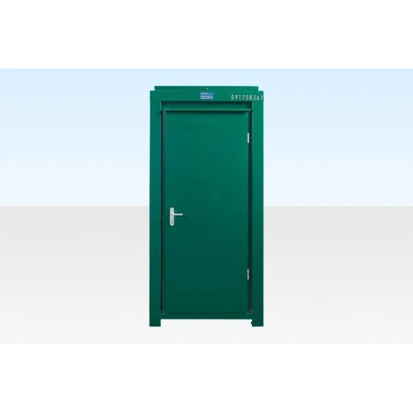 Cabine sanitaire en acier isolée 1,2 x 1,4 m – RAL 6005 Vert Mousse Cabine sanitaire en acier isolée 1,2 x 1,4 m – RAL 6005 Vert Mousse